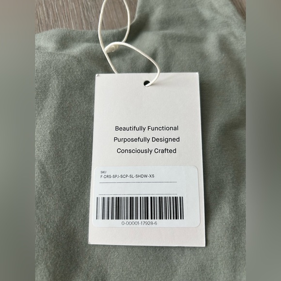 Everlane Supima jersey riviera dress Sage Green Sleeveless - Picture 3 of 5